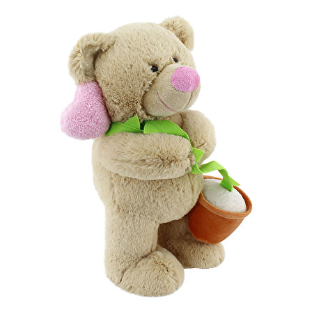 Neco Plush Kalpli Çiçekli Ayı 40 Cm
