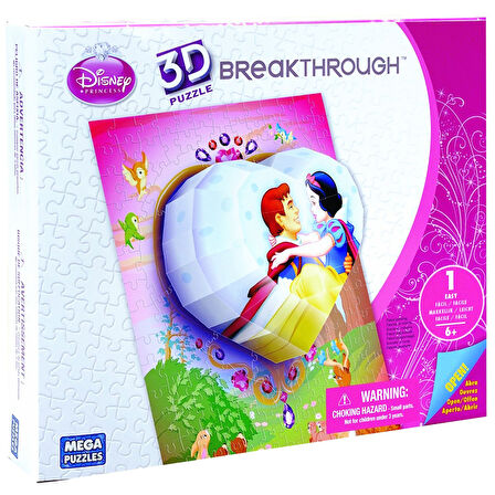 Mega Puzzles 125 Parça 3D Puzzle  D.Prenses Kalp