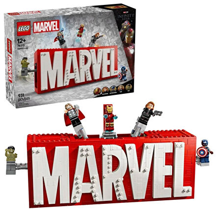 76313 Lego Marvel Logosu ve Minifigürleri 931 parça +12 yaş