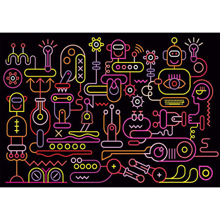 20518 Robot Atölyesi 1000 Parça Puzzle -KS Puzzle