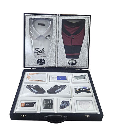 Kadife Damat Kutulu 12 Parça Full Damat Seti