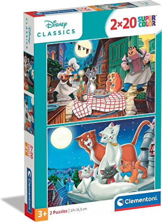 Clementoni Disney Classics Puzzle 2x20 Parça 24764