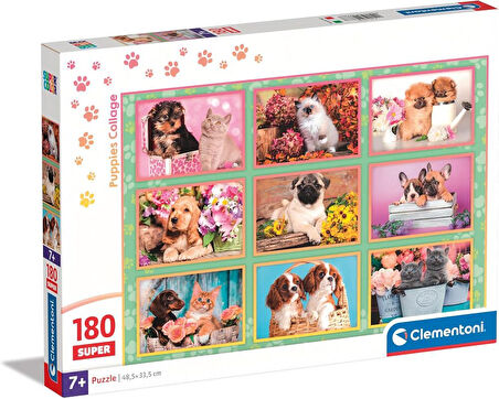 Clementoni Puppies Collage Puzzle 180 Parça 29788