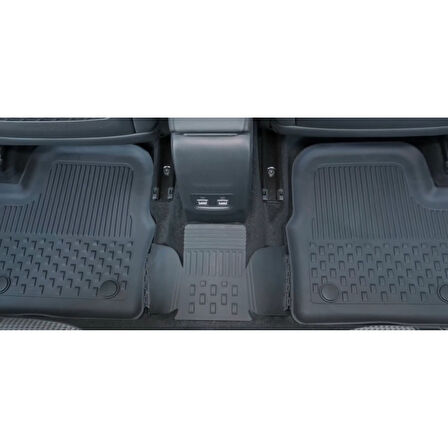 Sahler Peugeot 2008 2019+ Uyumlu 4.5d Premium Havuzlu Paspas ve Liner Marka 3D ÜST Bagaj Havuzu