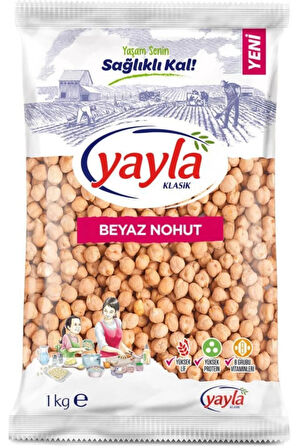 Yayla Bakliyat Beyaz Nohut 1 kg x 4 Adet