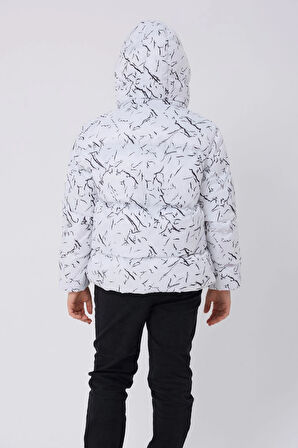 Erkek Çocuk Çıkabilir Kapüşonlu Su ve Rüzgar Geçirmez Cepli Kışlık Şişme Mont & Kaban & Parka