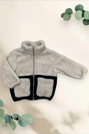 Erkek Çocuk PeluşCepli Fermuarlı Welsoft Kışlık Mont