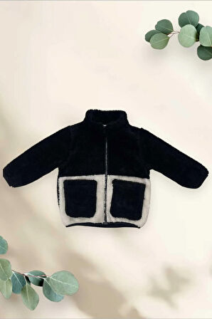 Erkek Çocuk PeluşCepli Fermuarlı Welsoft Kışlık Mont