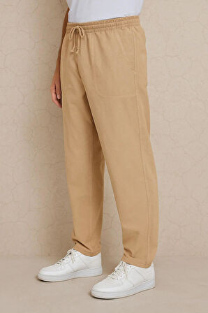 Erkek Keten Bol Kesim Rahat Kalıp Pantolon