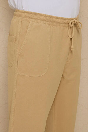 Erkek Keten Bol Kesim Rahat Kalıp Pantolon