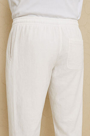 Erkek Keten Bol Kesim Rahat Kalıp Pantolon