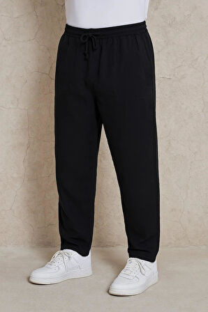 Erkek Keten Bol Kesim Rahat Kalıp Pantolon