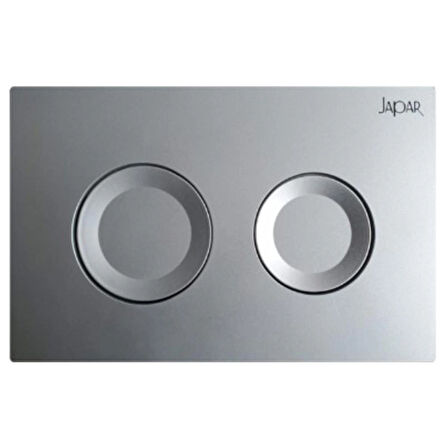 Adnoss Japar ProEcos 80mm Hela Taşı Çift Kademeli Gömme Rez.(510199)+Kontrol Paneli Mat Krom(500148)