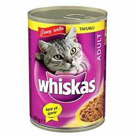 Whiskas Gravy Soslu Tavuklu Yetişkin Kedi Konservesi 24x400 Gr 
