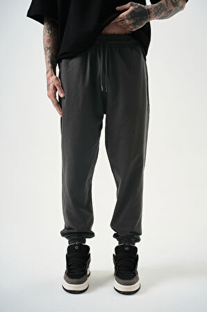 Erkek Basic Jogger Eşofman Altı Füme
