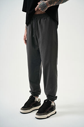 Erkek Basic Jogger Eşofman Altı Füme