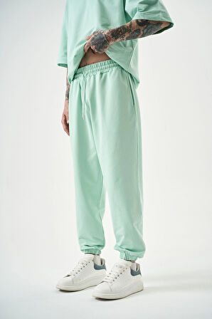 Erkek Basic Jogger Eşofman Altı Su Yeşili