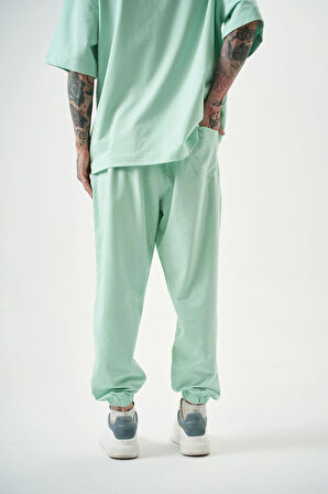 Erkek Basic Jogger Eşofman Altı Su Yeşili