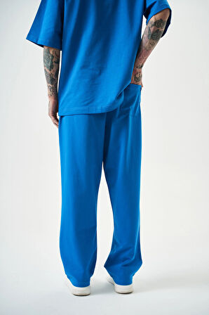 Erkek Basic Baggy Eşofman Altı Mavi