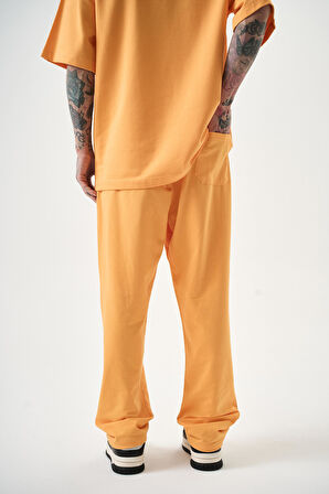 Erkek Basic Baggy Eşofman Altı Oranj