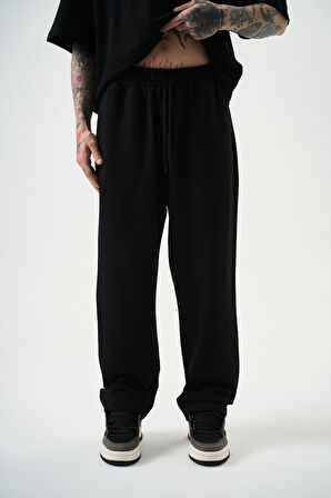 Erkek Basic Baggy Eşofman Altı Siyah