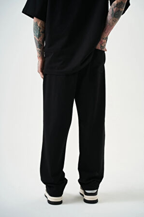 Erkek Basic Baggy Eşofman Altı Siyah
