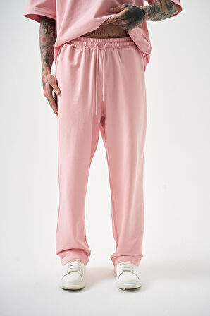 Erkek Basic Baggy Eşofman Altı Somon