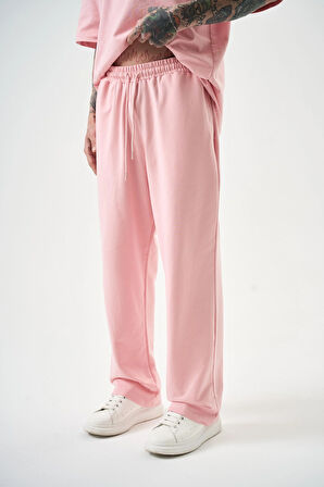 Erkek Basic Baggy Eşofman Altı Somon