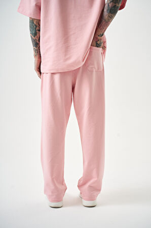 Erkek Basic Baggy Eşofman Altı Somon
