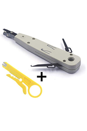 Telefon İrtibatlama Profesyonel Çok Fonksiyonlu Krone Pense ve Kablo Soyucu Makas