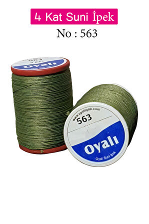 Oyalı 4 Kat Suni İpek İplik İğne Oyası Boncuk İpi Tığ Oyası No:563