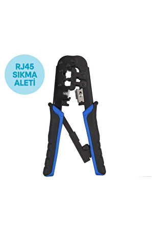 RJ45 Ez RJ11 ve RJ12 Jack Ethernet Kablosu Kesme Hassas Sıkma Pensesi