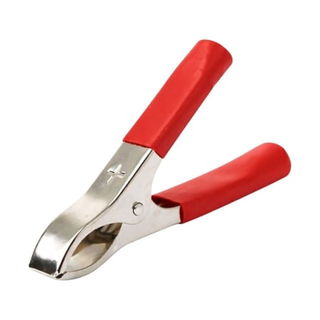 PM09-1039 Orta Boy 75mm Krokodil Akü Maşası Kırmızı