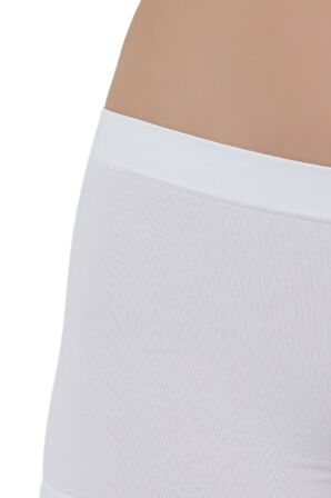 Kadın Mikro Fiber Kısa Boxer - 3'lü Özel Paket (Siyah, Beyaz, Ten Renk)