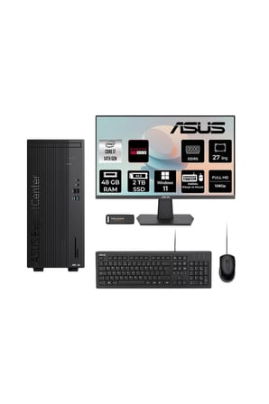 Expertcenter D501MER i7 14700 48GB 2TB SSD RX550/4GB W11H Masaüstü Bilgisayar + 27" Monitör