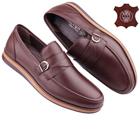 Detector Hakiki Deri Ortopedik Ultra Rahat Şık Erkek Ayakkabı 5110