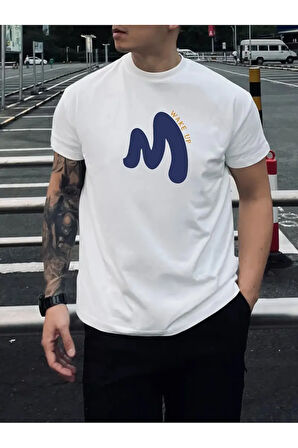 Unisex Pamuklu Wake Up Ön Baskılı Tasarım Tshirt