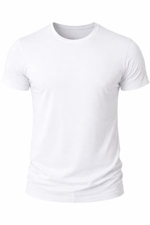 RizzUP Erkek Beyaz Slim Fit %90 Pamuk Likralı Yumuşak Dokulu Basic Tişört 1801131