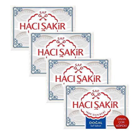 Hacı Şakir Doğal Kalıp Sabun 4x150 GR X 4 Adet