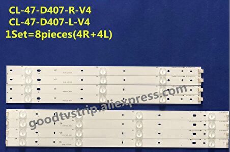 WKSET-6115 36897X4 36898X4 CL-47-D407-L/R-V4 8 ADET LED BAR