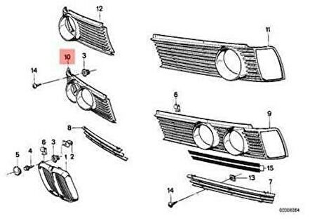 BMW E21 PANJUR SAĞ 1976-1983 51131834990