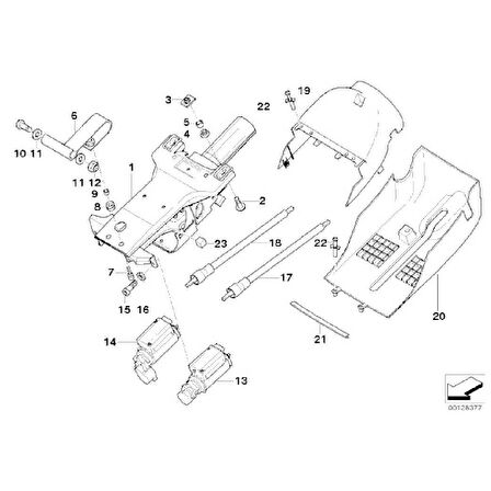 BMW DİREKSİYON KOLON DÖŞEME KLİPSİ 5 ADET OEM NO 51131885399