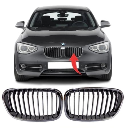 Bmw F20 2011-2015 Ön Panjur Seti Krom Sport 51137262117/18