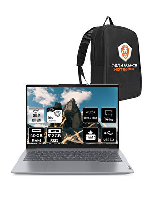 Lenovo ThinkBook 14 G6 i7 13700H 40GB DDR5 512GB SSD 14'' FHD+ FDOS Dizüstü Bilgisayar & PER4 ÇANTA