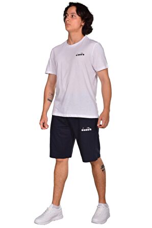 Diadora Mesa - Pamuklu Lacivert Spor Şort - DIADORAMESA