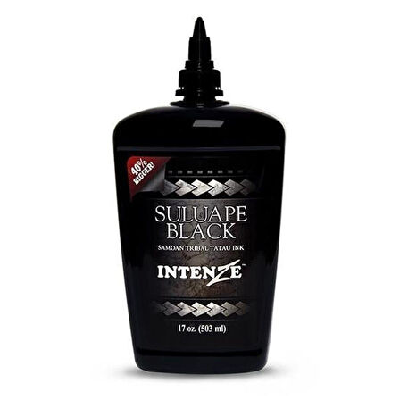 Suluape Black Siyah Dövme Boyası - Intenze Dövme Boyası - 17oz/503ml