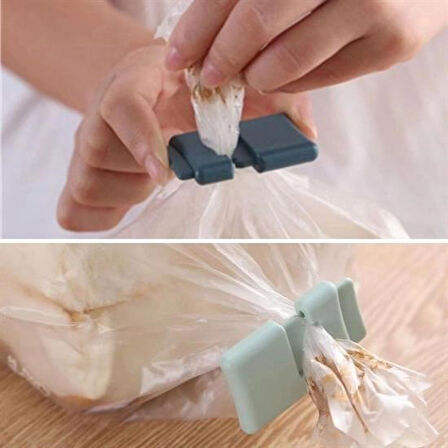 By Nevser®  6lı Hava Sızdırmaz Poşet Torba Ambalaj  Ve Paket Kıstırmalı Kapatma Klipsi