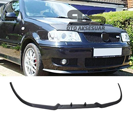 Vw Polo Mk3 Cupra R Uyumlu Ön Lip Mat Siyah Ön Tampon Lip