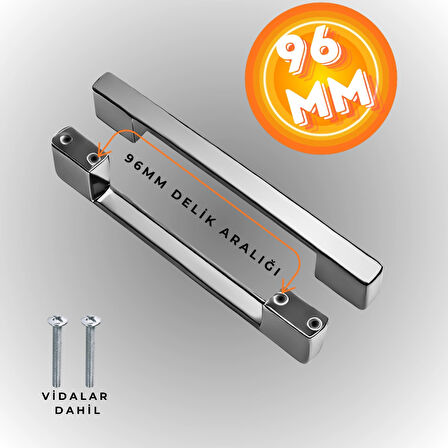 Köprü Kulp Dolap Çekmece Kulbu Metal Kulp 96 MM