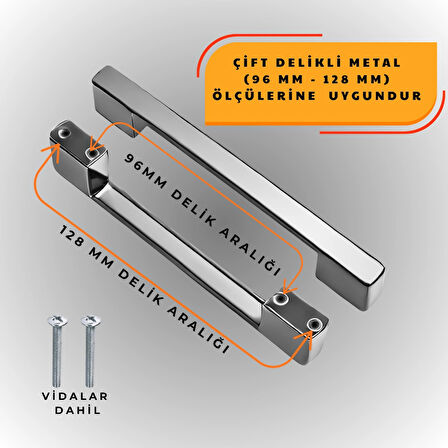 Köprü Kulp Dolap Çekmece Kulbu Metal Kulp 128 MM